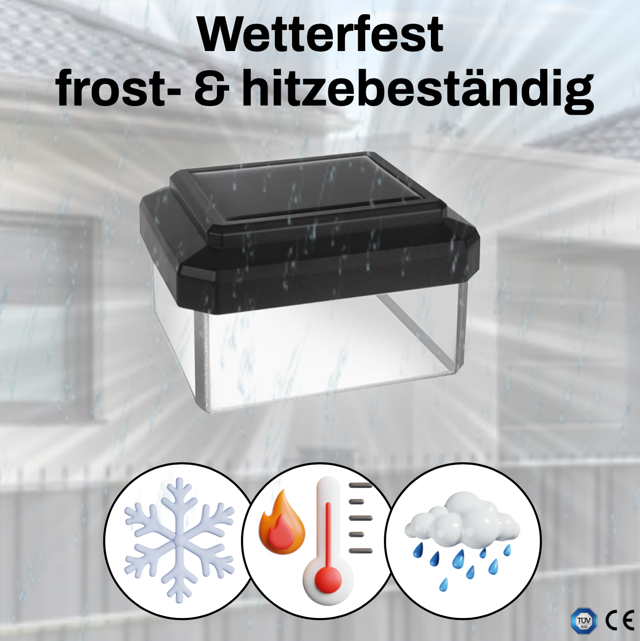 6040 Solar Zaunleuchte LED ch